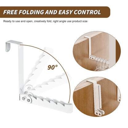 Folding Wall Coat Rack Wall Drying Rack - Invisible Balcony Strong Suction Cup Without Punches Multifunctional Window Four Slots Bar for Laundry Room