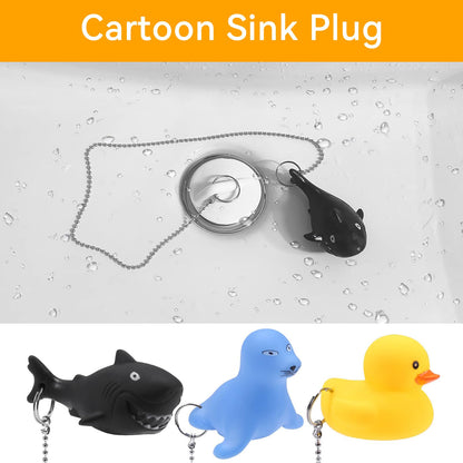 DBAILY 3Pcs Bath Plug with Stainless Ball 43-45mmmm,Rubber Floating Bath Tub Stopper Stopper Sink Plug Drain Stopper Universal with Long Chain for
