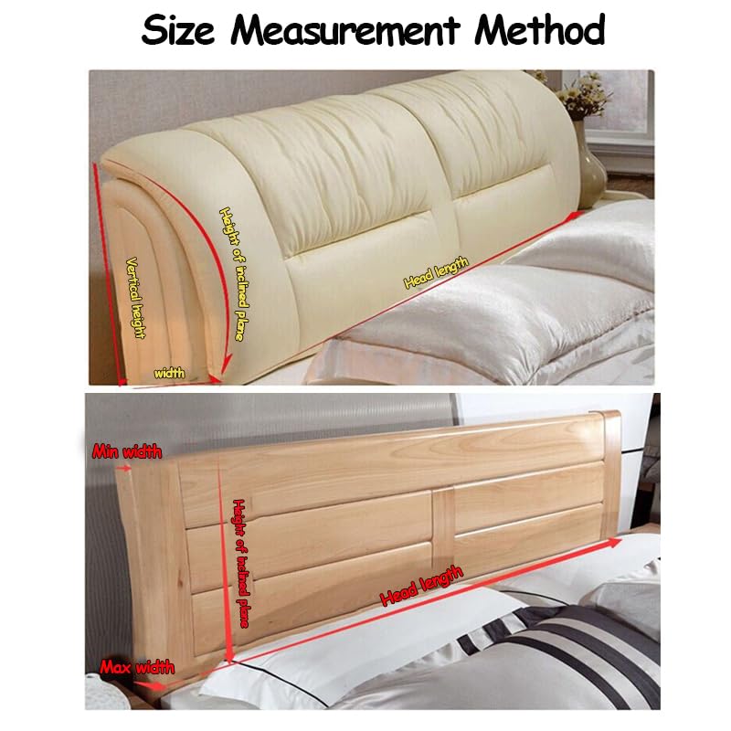Bestenrose Bed Headboard Cover Waterproof Pu leather All-inclusive Elastic Headboard Protection Cover for King Double full Headboard Protector