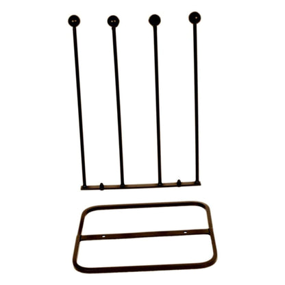 Arsuk Welly Boot Rack - Metal Wellington Boots Stand Outdoor, Cast Iron and Rustproof Wellies Storage Racks & Holder - 2 Pair & 4 Pair Boot Rack
