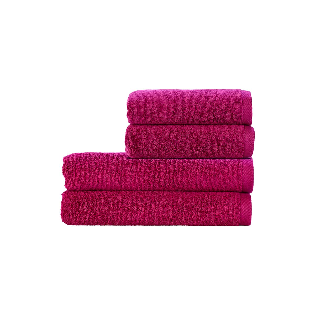 Christy Cirrus Quick Dry Towel Set | 4 Pieces | 2 Hand 2 Bath | Super Soft and Fluffy | Lightweight Bathroom Shower Towels | 100% Cotton | Summer