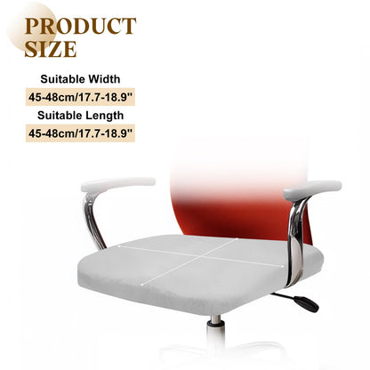 sourcing map Office Chair Cover, Stretchable Soft Rotating Chair Slipcover Washable Desk Computer Seat Cover Protector for Office Home, L(45-48cm)