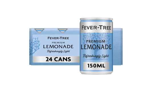 FEVER-TREE Light Premium Lemonade 6x150ml (Pack of 4, Total 24 Cans)