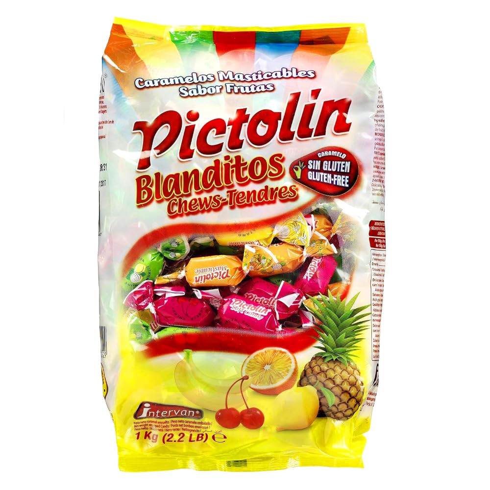 Caramelos chewable pictol?n frutas bolsa 1 kg