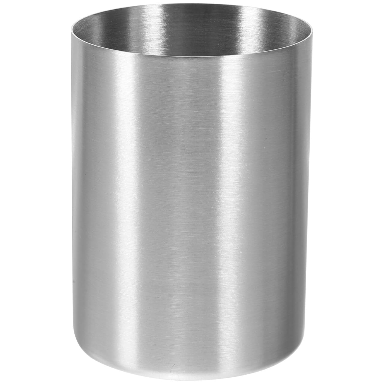 Happyyami Stainless Steel Toothbrush Tumbler Silver Water Cup Unbreakable Beverage Drinking Tumbler Travel Mouthwash Cup for Beer Water Juice Home