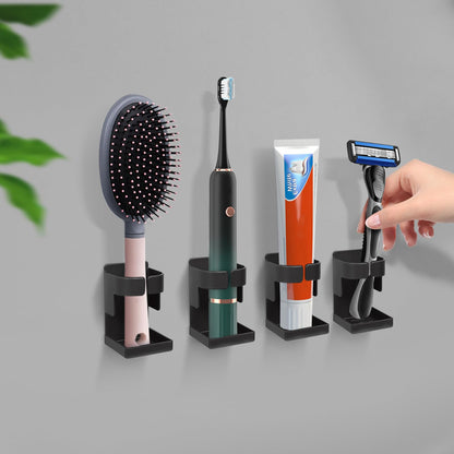 Minicoco 4Pcs Electric Toothbrush Holder Wall Mounted, No Drilling Toothbrush Stand Organizer