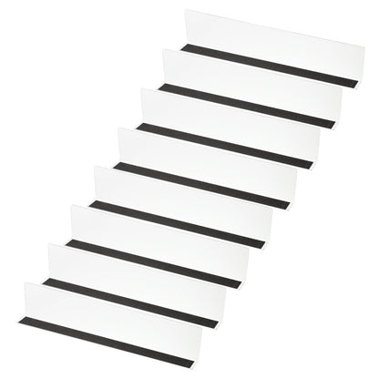 PATIKIL 8 Pack Shelf Dividers for Closet Organization, 15.8x1.6x3.2 Acrylic Magnetic Closets Separator Kitchen Cabinet Shelves Under Bed Blocker for