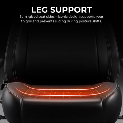 Anda Seat Novis Max Gaming Chair for Adults - Large Reclining Video Game Chairs, PVC leather Ergonomic Gaming Chair, Heavy Duty Back Lumbar Support
