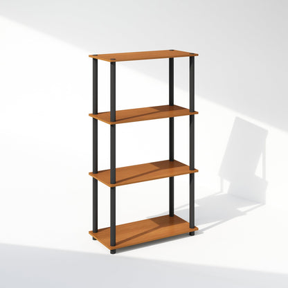 Furinno TURN-N-TUBE Book Shelf, 4-Tier Bookshelf, Bookcase with Multipurpose Compact Display Rack, 29.5 x 59.9 x 109.7 cm, for Living Room, Bedroom