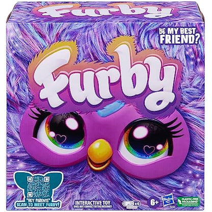 Furby Electronic Plush Toy with Sounds for Kids, Plush Toys, Interactive Talking Furby Collectible, 15 cm/6 inch, Soft to the Touch