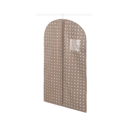 Compactor Clothes Cover Bag, Short Length for Jackets and Suits, Zip Closure, Rivoli Range, Brown/White, 60 x 100 cm, RAN4390_Brown