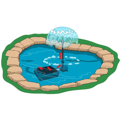 Tetra Pond Submersible Flat Box Filter, For 250 To 500 Gallon Ponds