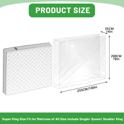 Dntorx Super King Mattress Bag for Moving, Mattress Cover for Moving