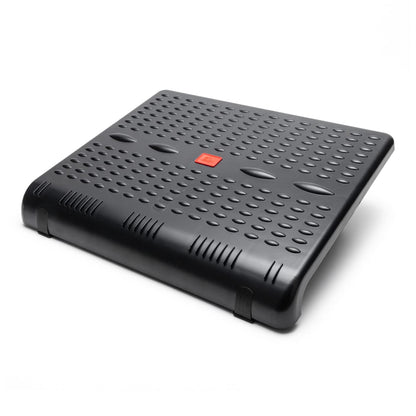 Ergonomic Office Footrest - Made of Recycled Plastic - 49 x 49 x 11 cm - Office Accessory - Wavy Massage Surface - Adjustable into 2 Positions