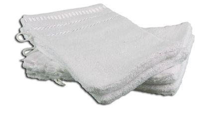 Gözze - Bath/Shower Glove/Mitt, Set of 4, Berlin, 100% Cotton, 17 x 24 cm - White