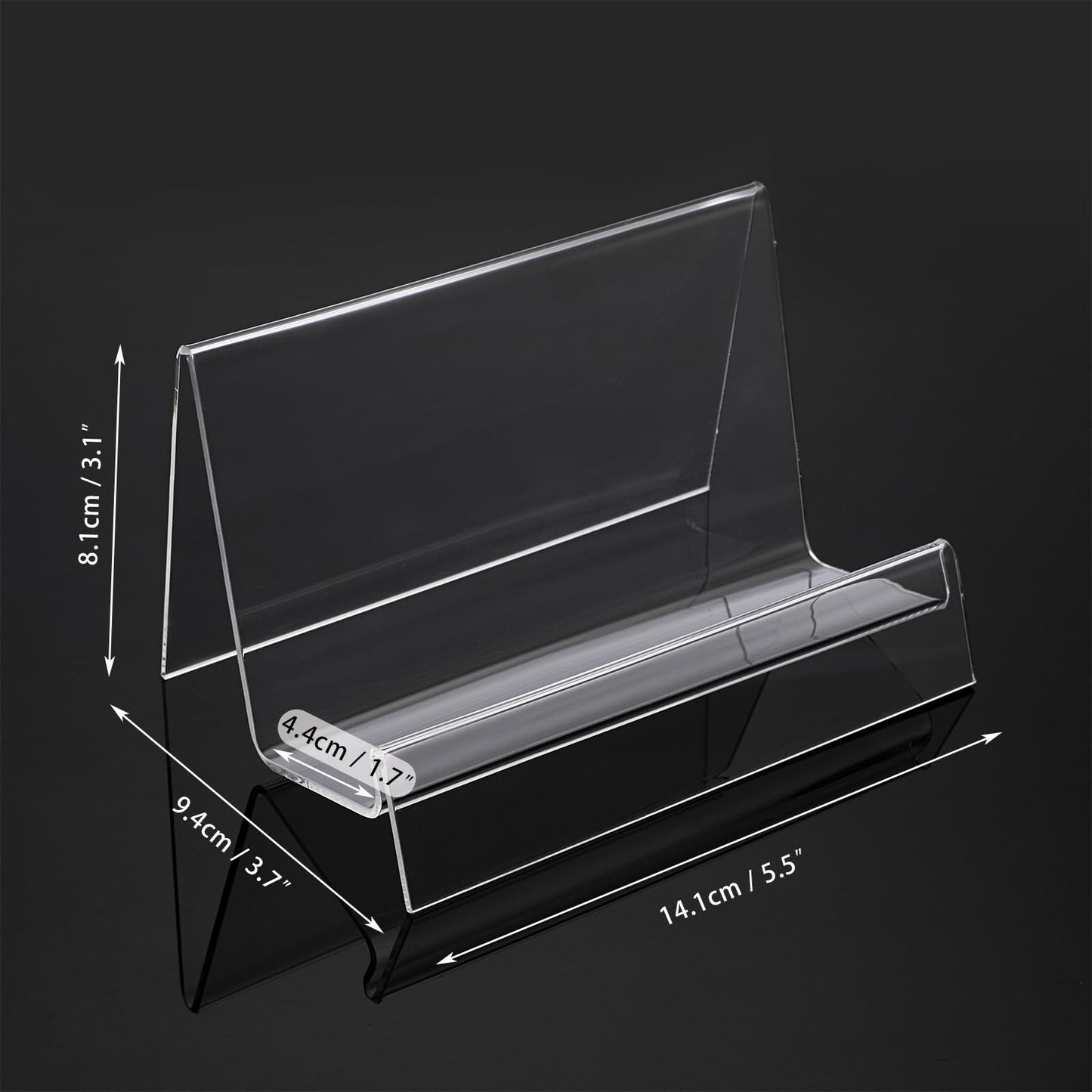 SUMNACON 8pcs Acrylic Purse Wallet Display Stand, Clear (Only Stand)