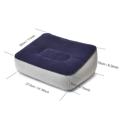 ATKKE Inflatable Foot Rest Pillow Cushion (2 Pack) for Travel Office & Home, Leg Up Footrest Home Relax Reduce Deep Vein Thrombosis Risk on