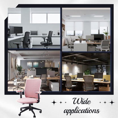 DELORIGIN 4 Pcs Office Chair Cover Set Stretchable Velvet Desk Chair Covers Protective Computer Seat Cover with Back and Armrest Covers for Office
