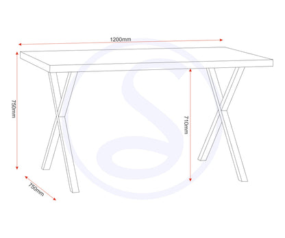 Seconique Buxton Dining Bench Set In Light Oak Effect/Black
