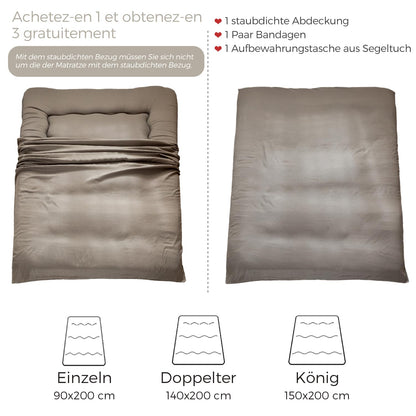 MAXYOYO Japanese Floor Futon Mattress, Thicken Tatami Sleeping Pad Foldable Roll Up Dormitory Mat Pad Floor Lounger Pillow Bed (Charcoal Grey, Double)