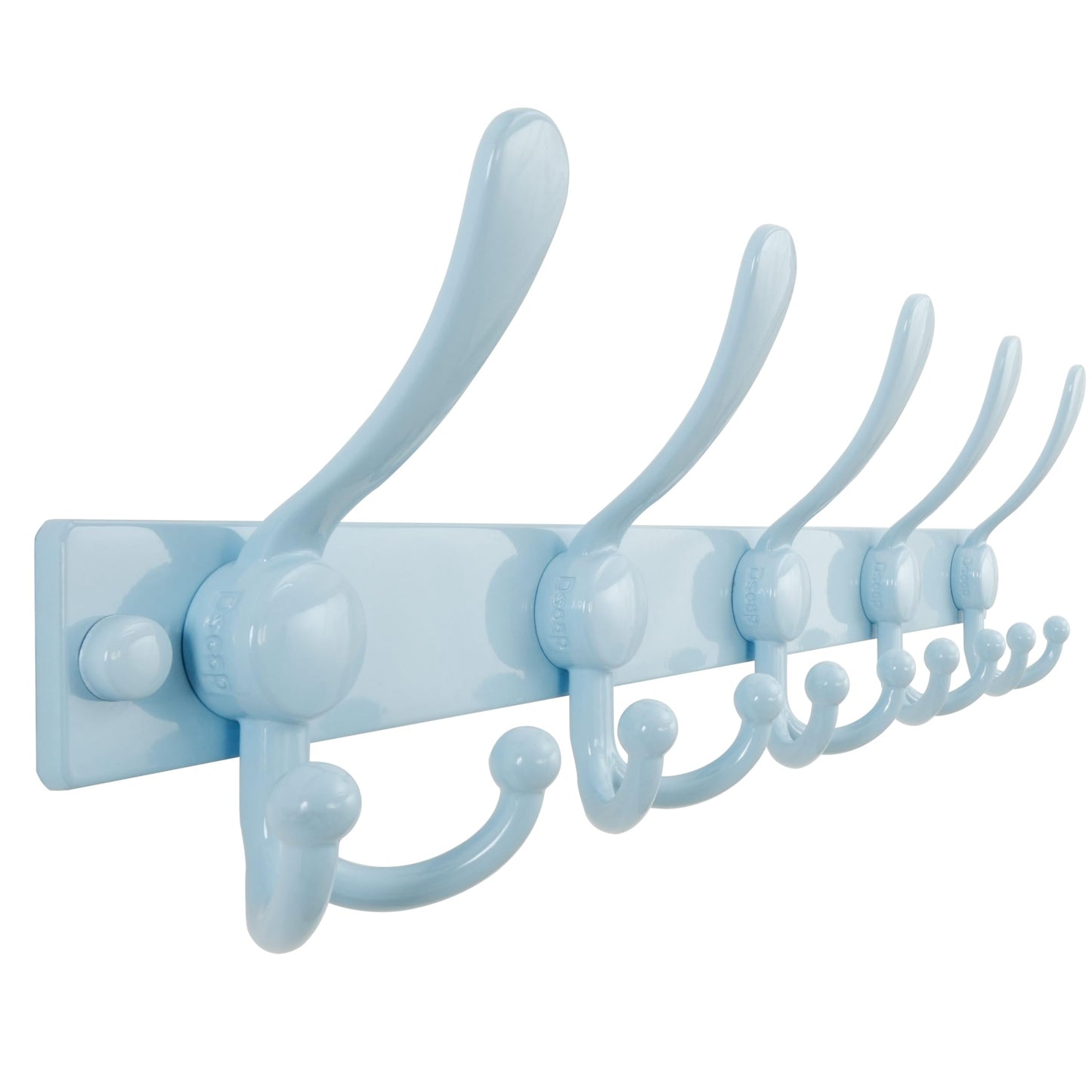 Dseap Coat Rack Wall Mount, Heavy Duty 2.5mm Base vs Flimsy 1mm, Double-Thick Solid Anti-Snap Hooks