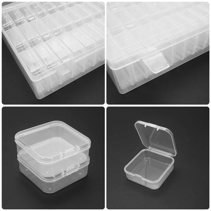 Yuhtech 30 Grids Bead Storage Boxes, Diamond Painting Art Accessories Storage Case