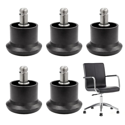 5 Pcs 2 Inch Desk Chair No Wheels,With Soft Rubber Bottom,Bell Glides Replacement,Office Chair No Wheels,Used To Convert Swivel Chairs Castors