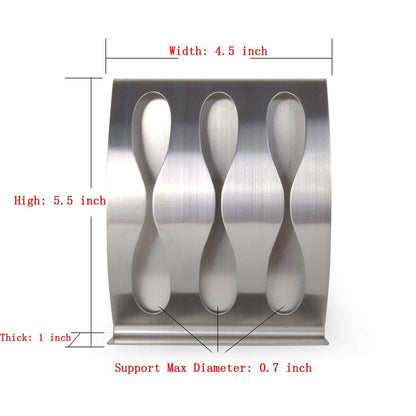 Originalidad Stainless Steel Wall Mount Bathroom Toothbrush Holder, Bathroom Cabinet Organizer Accessories