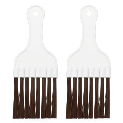 PATIKIL Air Conditioner Fin Comb, 2Pcs Plastic Whisk Brush Condenser Cleaning Brush Refrigerator Coil Fin Cleaner Radiator Repair Tool for AC