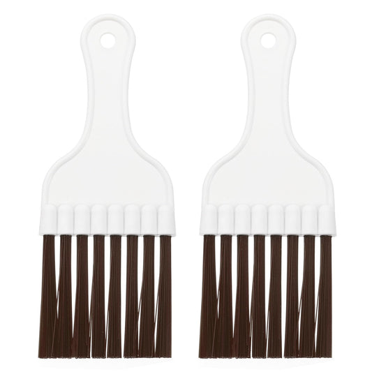 PATIKIL Air Conditioner Fin Comb, 2Pcs Plastic Whisk Brush Condenser Cleaning Brush Refrigerator Coil Fin Cleaner Radiator Repair Tool for AC