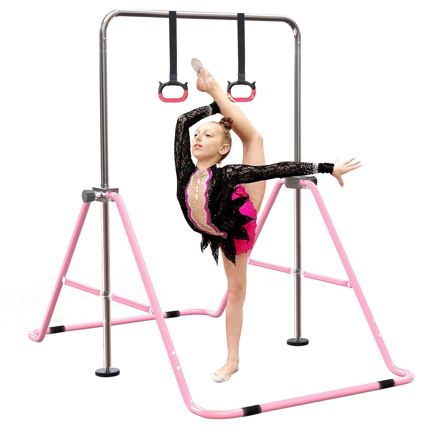 FBSPORT Gymnastics Bars, Horizontal Bar Expandable Gymnastics Kids Bar Folding Bar Junior Training Bar Multifunction Gym Training Equipment Home