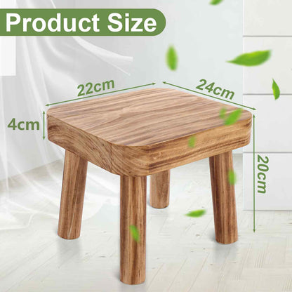 DAJAVE Small Wooden Stool, Plant Table Plant Stool Wooden Milking Stools Indoor Step Stools for Kids Small Side Table for House Plants