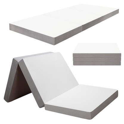 Gwydre 190x75x10cm Small Single Folding Mattress
