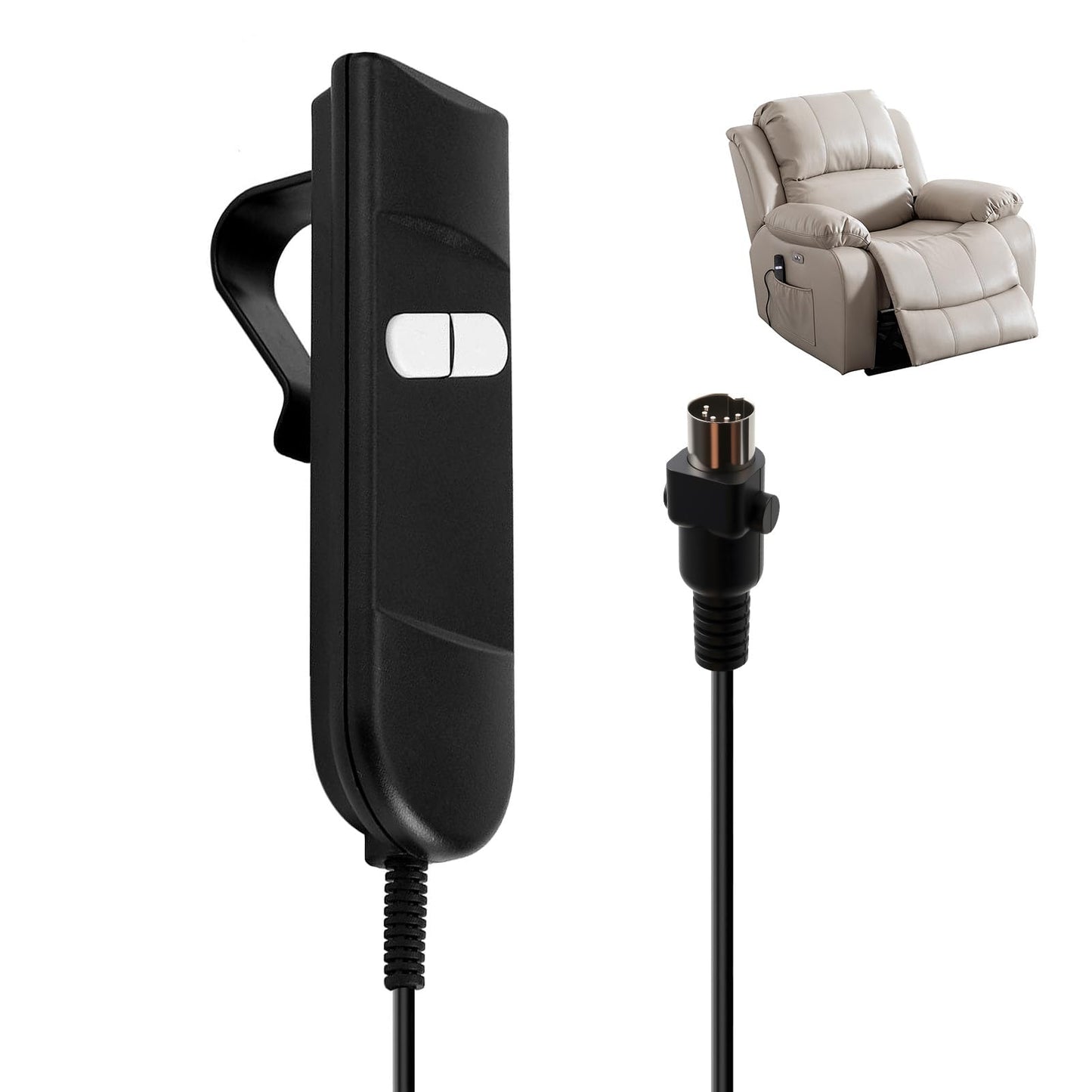 5 Pin Recliner Chair Electric Controller 2M/78Inch Recliner Lift Remote