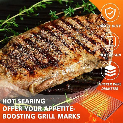 Denmay 7637 44.5 x 26cm Grill Cooking Grates for Weber Spirit E-210, E-220, S-210, S-220 (2013 and Newer), Grill Grids for Weber Spirit I &II 200