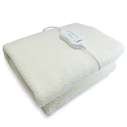 Schallen Premium Comfort Electric Heated Blanket, Remote Control with 3 Heat Settings Double, Soft Fleece Electric Blanket