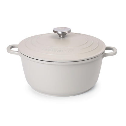 Casserole Dishes with Lid Oven Proof  Non Stick Deep Dutch Oven  Induction Cooking Pot  Oven Safe Aluminium Stockpot  4L, 24cm, Grey  by Nuovva