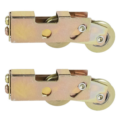 Namvo 2PCS Sliding Patio Door Rollers Tandem Roller Assembly Replacement Sliding Glass Door Rollers Steel Ball Bearing Wheel Replacement for Smooth