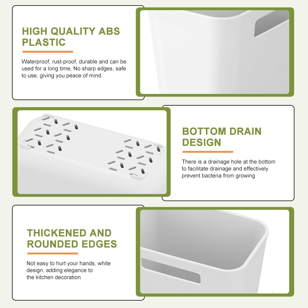 KARBAG Kitchen Cabinet Door Storage Box, Self-Adhesive Wall Mounted Storage Box Wrap Organizer Container Storage Organizer Space Saving for Small
