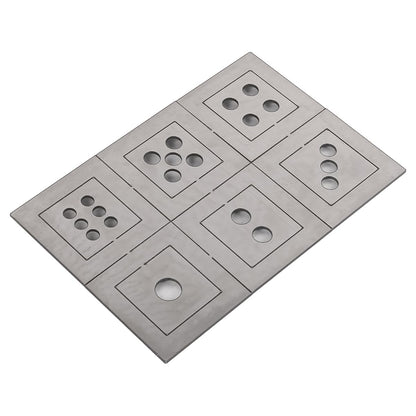 VOANZO Stainless Steel Welding Mold Welding Plate Practice Beginner Welding Practice Novice Practice Welding Sheet Dice Welding Kit Low Carbon Steel