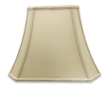 Royal Designs DSO-68-16BG Rectangle Bell Cut Corner Designer Lamp Shade-Beige-(6.25 x 8) x (11 x 16) x 12, 16