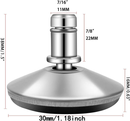 5PCS Cute Bell Glides 30mm Replacement Sturdy Stool Swivel Caster Wheels Furniture Sliders or Office Chair to Fixed Stationary Castors Stool Bell