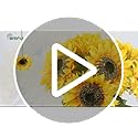 Briful 3 Packs Artificial Sunflower Large Fake Sunflowers 9" Silk Flowers Heads 33" Tall Artificial Flowers Bulk for Home Office Wedding Décor Floral Arrangement Centerpieces