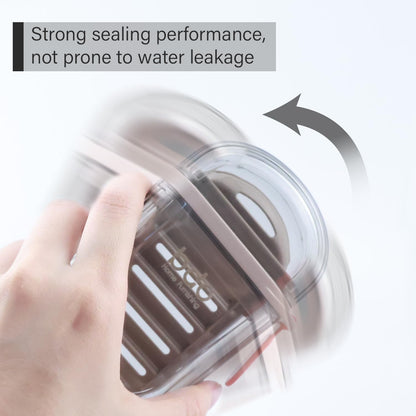 Travel Soap Case Soap Box Waterproof and Leakproof, Strong Sealing Soap case with Lid for Travel, Bathroom, Camp, Outdoor