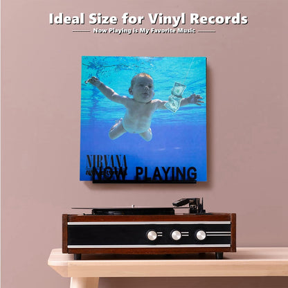 Lrtzizy Wall Mount CD Record Display Stand Now Playing Acrylic Vinyl Record Shelf for Home Decoration White Easy to Use