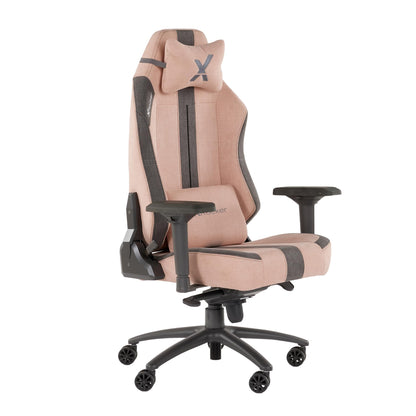 X-Rocker Onyx High Back Ergonomic Gaming Chair for Adults & Teens - 4D Armrests, Head & Lumbar Cushion, Height Adjustable Recliner, Luxury Fabric