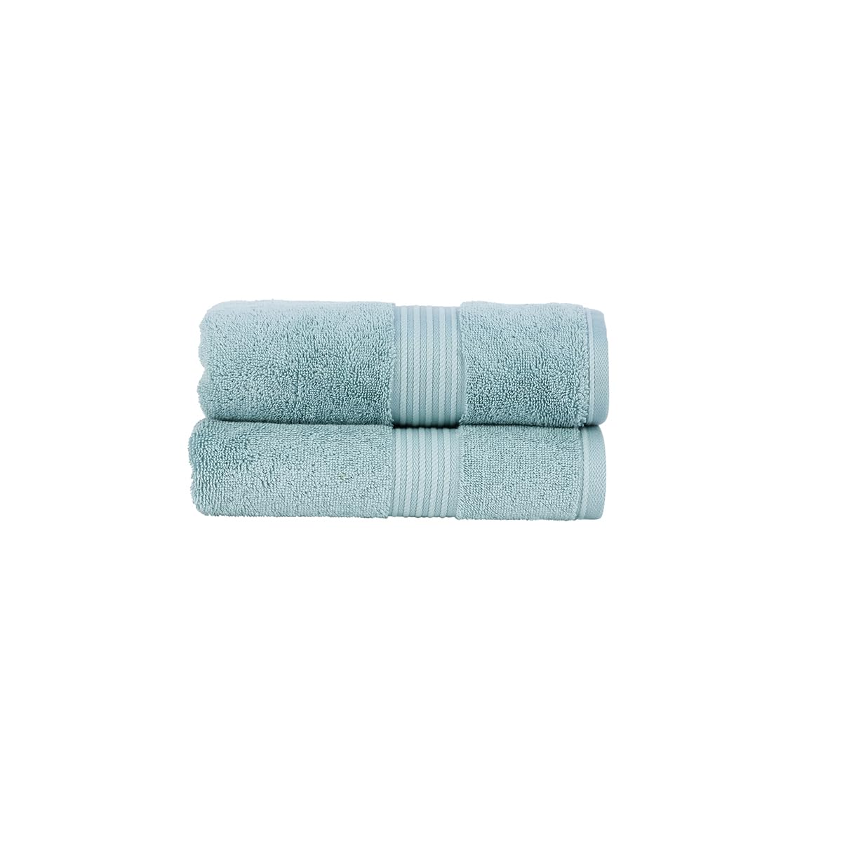 Christy Supreme Hygro 2 Hand Towels Set | Mineral Blue | 100% Luxury Supima Cotton | Ultra Soft | Super Absorbent | 650GSM | Plush and Long Lasting