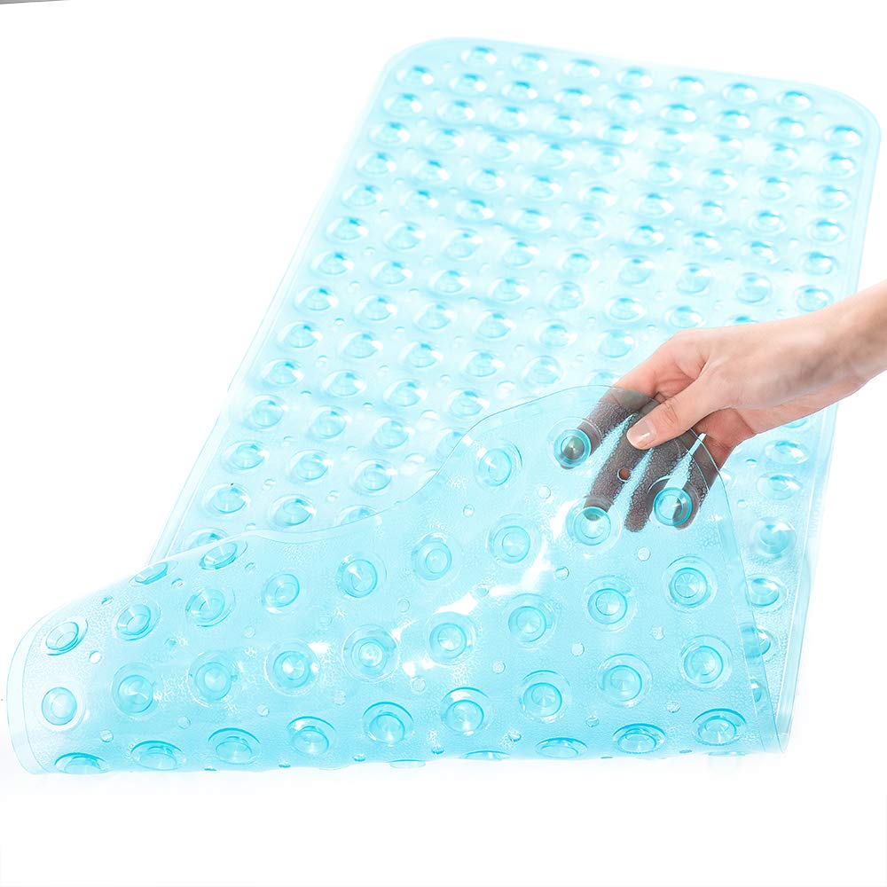 Tree Bud Extra Long Bathtub Mats for Shower Tub - Non-Slip Bath Mat Shower Mat with Suction Cups, Bath Tub Mat for Bathroom with Machine Washable