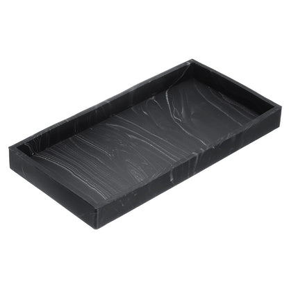 sourcing map Bathroom Vanity Tray, 7.9" x 3.9" Silicone Soap Dispenser Trays, Shatterproof Kitchen Sink Organizer for Soaps Keys Candle Trinket