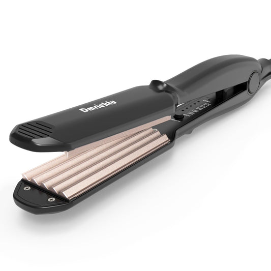 Dmriektu Hair Crimper for Women, Crimping Iron Volumizing Crimper with Ceramic Plates, Hair Waver Crimpers Styling Tools for Women Girls Adjust Temp
